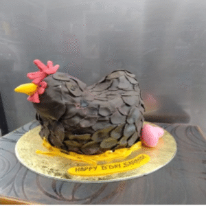 Chicken Design Theme Cake