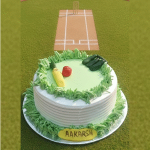 Cricket theme Cake