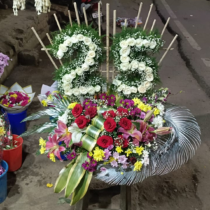 Elegant “25” Floral Milestone Arrangement